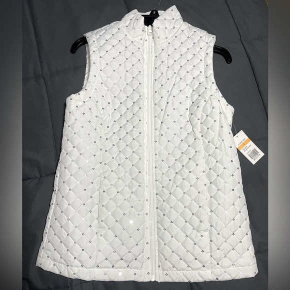 Kim Rogers Women’s White Quilted Vest – Size Small (NWT) ✨ - Picture 1 of 17